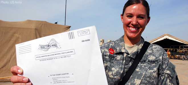 US Army Voter